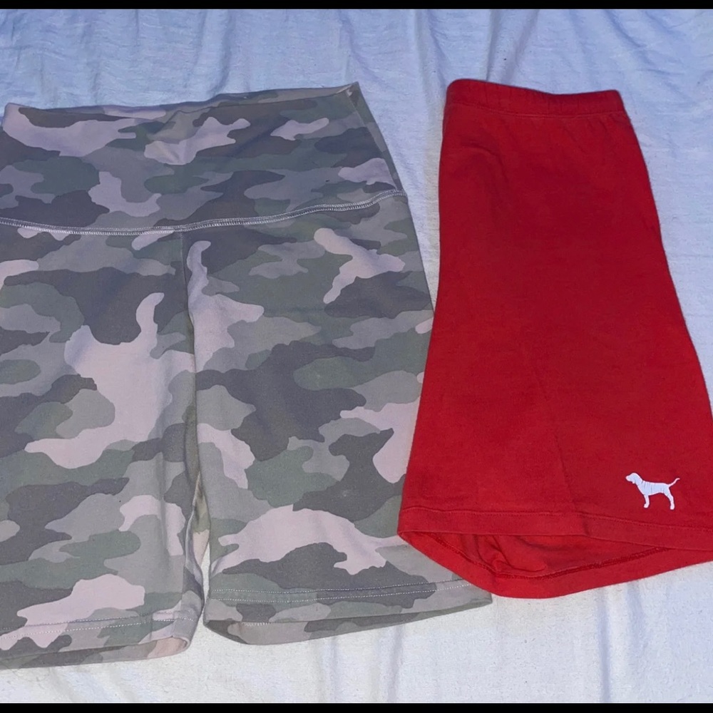 PINK biker shorts